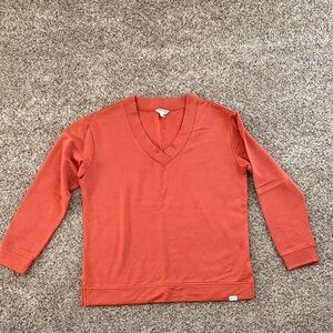 Orvis Terracotta V-Neck Pullover